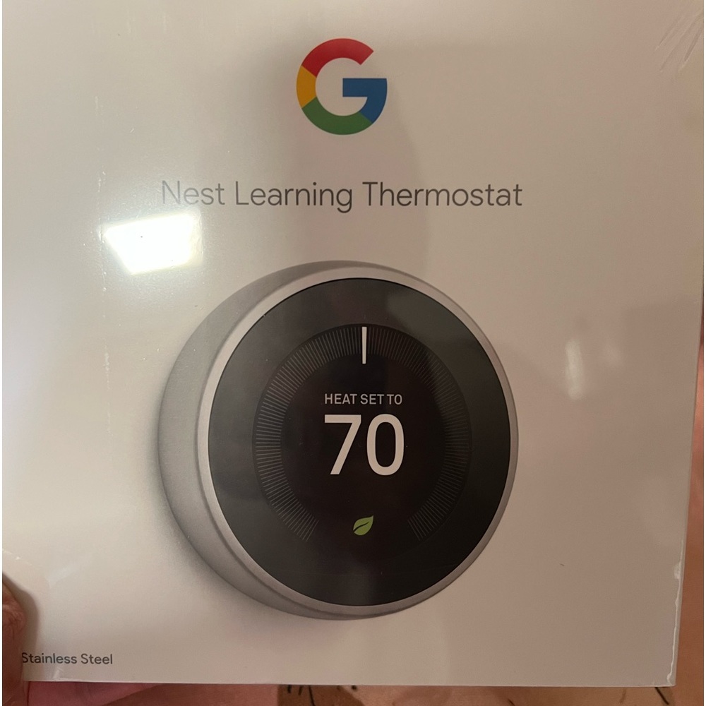 Google Nest Learning Thermostat stainless steel 3rd Generation